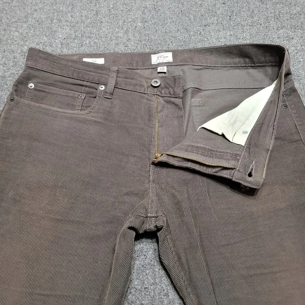 J Crew Pants Mens 34x30 Grayish 484 Slim Corduroy Jeans Stretch Preppy Casual